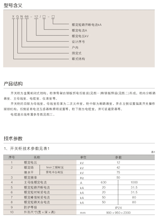 1595559265129594.jpg 00028XGN66-12型鎧裝固定式交(jiāo)流金屬封閉開關(guān)設備D.jpg